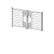Cancello a battente in alluminio moderno 300x158cm FANCY TIME - X-Metal