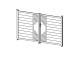 Cancello a battente in alluminio moderno 300x173cm FANCY TIME - X-Metal