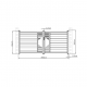 Cancello a battente in alluminio moderno 350x158cm FANCY TIME - X-Metal