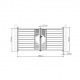 Cancello a battente in alluminio moderno 350x173cm FANCY TIME - X-Metal
