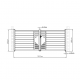 Cancello a battente in alluminio moderno 392x158cm FANCY TIME - X-Metal