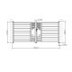 Cancello a battente in alluminio moderno 392x173cm FANCY TIME - X-Metal