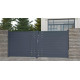Cancello a battente in alluminio moderno 350x173cm FANCY FILM - X-Metal