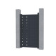 Cancello a battente in alluminio moderno 100x173cm FANCY FILM X-Metal
