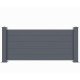 Recinzione in alluminio antracite GARDE 190xH.89cm - X-Metal - 2 pali inclusi