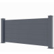 Recinzione in alluminio antracite GARDE 190xH.89cm - X-Metal - 2 pali inclusi