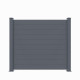 Recinzione in alluminio antracite GARDE 190xH.166cm - X-Metal - 2 pali