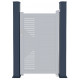 Palo in alluminio antracite per cancelli X-Metal - H.190cm
