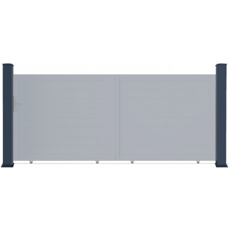 Paletto in alluminio cancelletti e cancelli - X-Metal - H.167cm