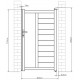 Cancello a battente in alluminio moderno 100x173cm FANCY FILM X-Metal